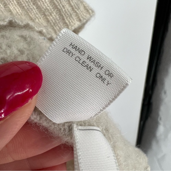 KOKUN Cashmere Crewneck Boxy Open Knit Side Sweater - Picture 5 of 11